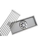 高品質飯店廚房防臭瓷磚插入式格柵集水坑線性地漏過濾器適用於浴室淋浴房 XUNJIA/XINZHIJIA