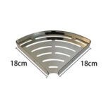 Stainless steel double-layer soap holder bathroom shelf