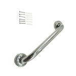 Xunjia/xinzhijia – 201 Pegangan Keselamatan Kolam Renang Tandas Bilik Mandi Keluli Tahan Karat dengan Tapak Besi