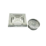 Xunjia/xinzhijia – 15 *15 Cm 6 Pola Palisade Tebal Mm 201 Stainless Steel Kitchen Square Floor Drain dengan Inti Bukti Bau Umum yang Besar