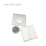 20*20 公分 2 毫米加厚 304 普通異味不銹鋼方形地漏大流量芯