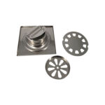 1006 ท่อระบายน้ำพื้นสี่เหลี่ยมสแตนเลสแบบย้อนกลับ