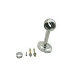 শুঞ্জিয়া/জিনঝিয়া – 200মিমি লম্বা 201 মরিচা রোধক স্পাত 25 মিমি রাউন্ড টিউব বেস ডাবল অ্যাপ্রোচ ফ্ল্যাঞ্জ সিট সরিয়ে দেয়