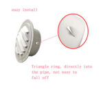 2023 New Custom Round Stainless Steel Air Diffuser Vents Bathroom Kitchen Diffuser Vents