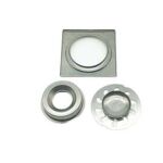 Saringan Wastafel Saluran Lantai Baja Deodoran Bulat Kustom Terlaris