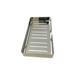 Stainless steel double-layer soap box bathroom shelf