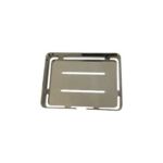 Stainless steel double-layer soap box bathroom shelf