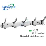 Xunjia/xinzhijia – 2023 熱銷壁掛式1.2mm厚 201 不銹鋼衣帽鉤毛巾架櫥櫃衣架