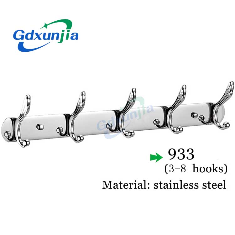 Xunjia/xinzhijia – 2023 熱銷壁掛式1.2mm厚 201 不銹鋼衣帽鉤毛巾架櫥櫃衣架