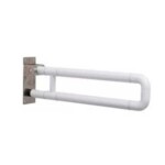 KJ-6020 نسخة سميكة من مسند الذراع القابل للطي – درابزين الحمام متعدد الاستخدامات من الفولاذ المقاوم للصدأ بالإضافة إلى ABS