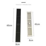 Striped Floor Drain for Efficient Bathroom Drainage
