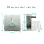 Xunjia/xinzhijia – Factory Supply 304 Stainless Steel Brushed Self-Adhesive Kitchen And Bathroom Single Towel Coat Hook
