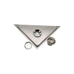 Stainless Steel Triangular Extended Pipe Floor Drain for Bathrooms