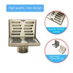 批發定制 2 毫米厚不銹鋼 304 L型不銹鋼入牆式地漏