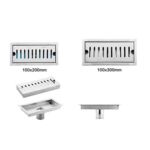 Xinzhijia/xunjia – Kualitas tinggi 304 Stainless Steel Dengan Filter Deodoran Stainless Steel Shower Linear Shower Drain Floor Drain