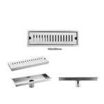 Xinzhijia/xunjia – Kualitas tinggi 304 Stainless Steel Dengan Filter Deodoran Stainless Steel Shower Linear Shower Drain Floor Drain