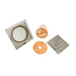 高品質6mm厚 201 ステンレス鋼の波形のキッチンのレストランのための防臭および汚れ防止の床排水管