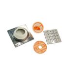 高品質6mm厚 201 ステンレス鋼の波形のキッチンのレストランのための防臭および汚れ防止の床排水管