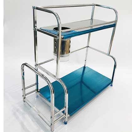 ซุนเจีย/ซินจือเจีย – สองชั้นแนวตั้งขนาด 40 ซม. 201 สแตนเลสครัวซอสขวดเก็บขวดเก็บ