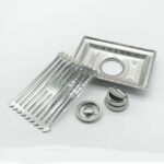 Phòng tắm hoa văn tre nhẹ hình chữ nhật 10 * 15cm 201 Lỗ tròn bằng thép không gỉ và nút thoát nước lõi thoát nước thông thường