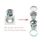 Xunjia/xinzhijia – 304 Parit Lantai Sinki Keluli Tahan Karat, Perangkap tanpa air, Teras Parit Lantai Tertutup