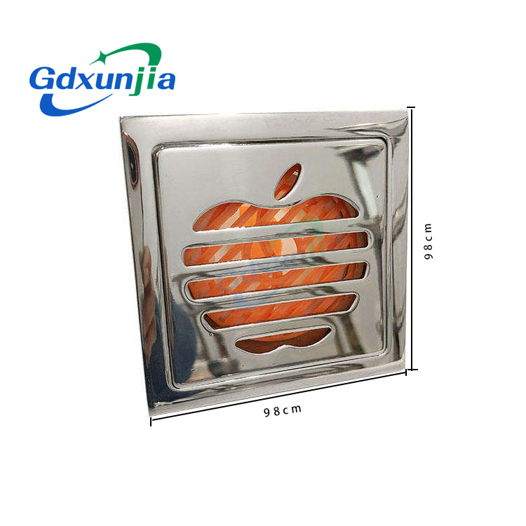 Drain Lantai Stainless Steel Persegi Dengan Elemen Filter Di Dapur Kamar Mandi Baru