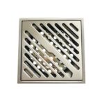 Wholesale Custom Bathroom Accessories Shower Strainer 9*9cm Stainless Steel Brushed Flor Drain —XINZHIJIA/XUNJIA