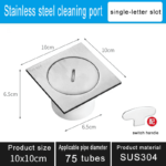 High-Quality Cleaning Ports :SUS304 Ports with Multiple Specifications