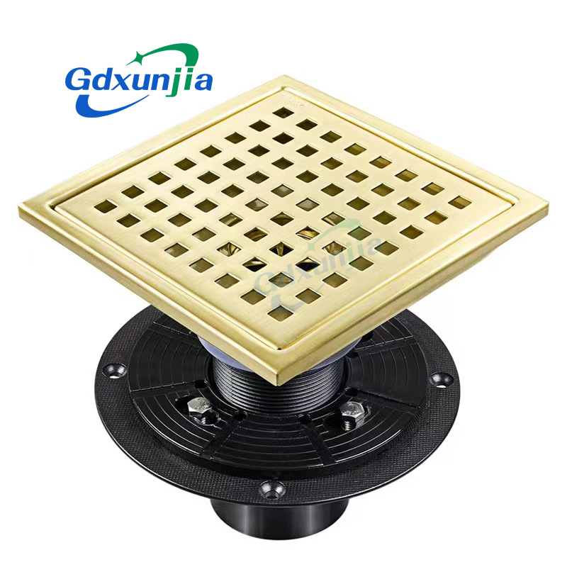 Premium Stainless Steel Hidden Grid Floor Drain with Base – Efficient Drainage