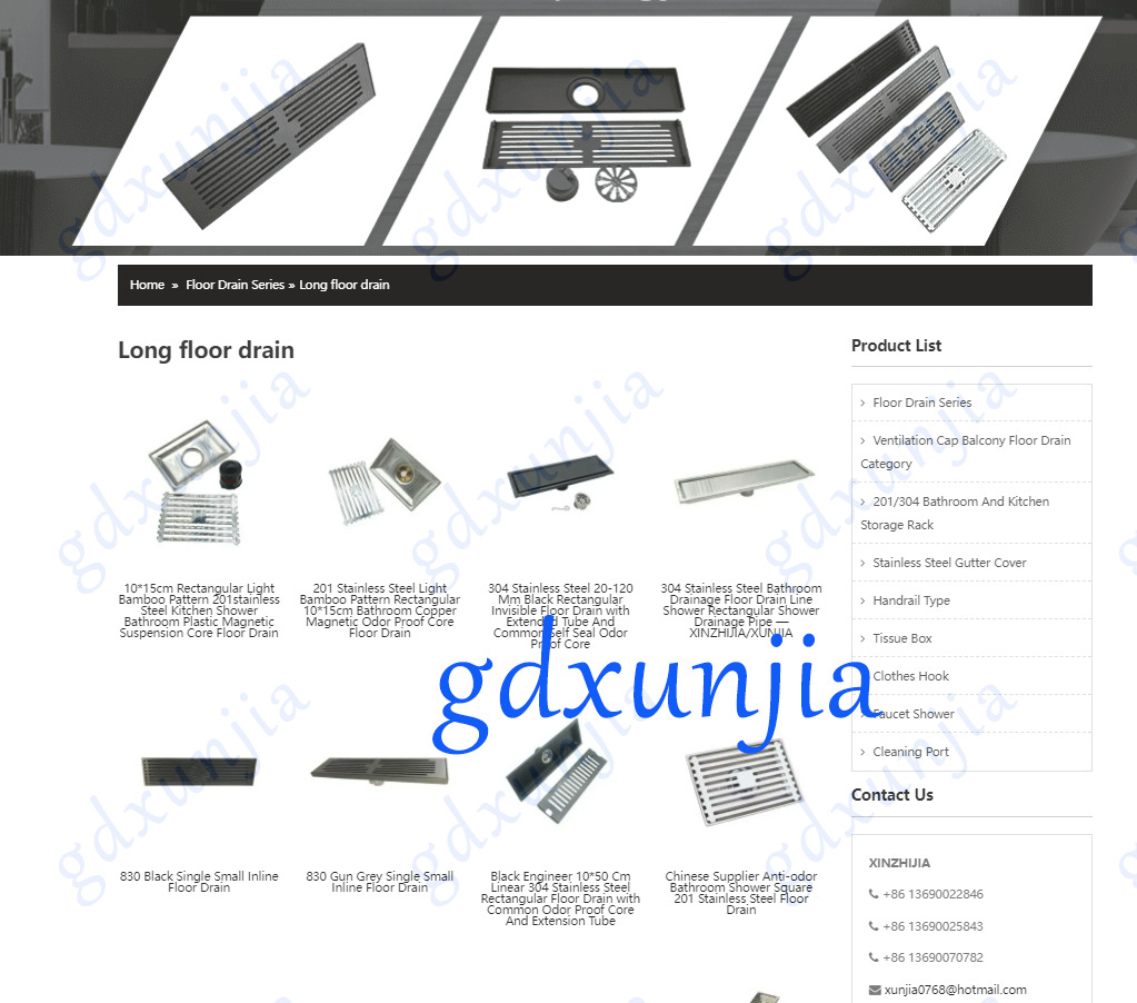gdxunjia.com ;floor drain