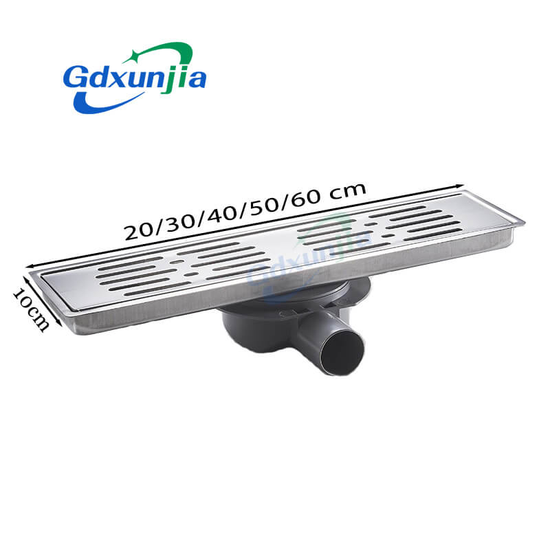 10×20 striped floor drain with plastic base
