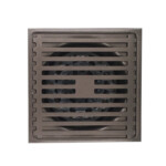 Thickened anti odor gun gray stainless steel floor drain