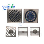 Gun gray thickened odorproof stainless steel floor drain