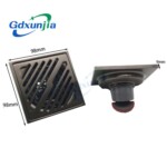 Gun gray thickened odorproof stainless steel floor drain