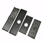 Long shaped sewer with odor resistant stainless steel gun gray floor drain