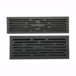 Long shaped sewer with odor resistant stainless steel gun gray floor drain