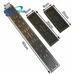 Long shaped sewer with odor resistant stainless steel gun gray floor drain