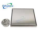 Hidden floor drain large displacement stainless steel invisible floor drain in bathroom